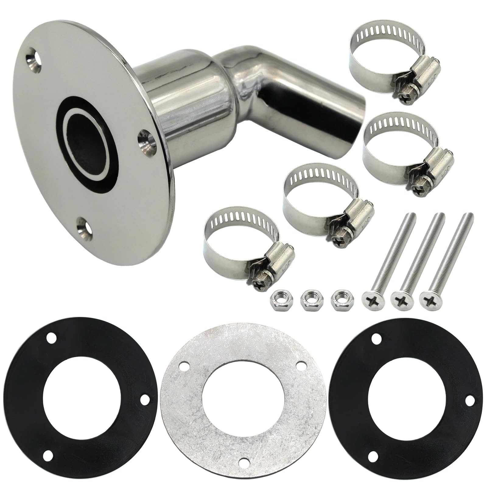 Stainless Steel Thru Hull Exhaust Skin for 0.94″ Diesel Parking Heater – Marine