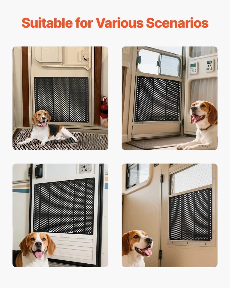 RV Screen Door Protector Adjusts from 22 to 31.5 in Adjustable Door Grille