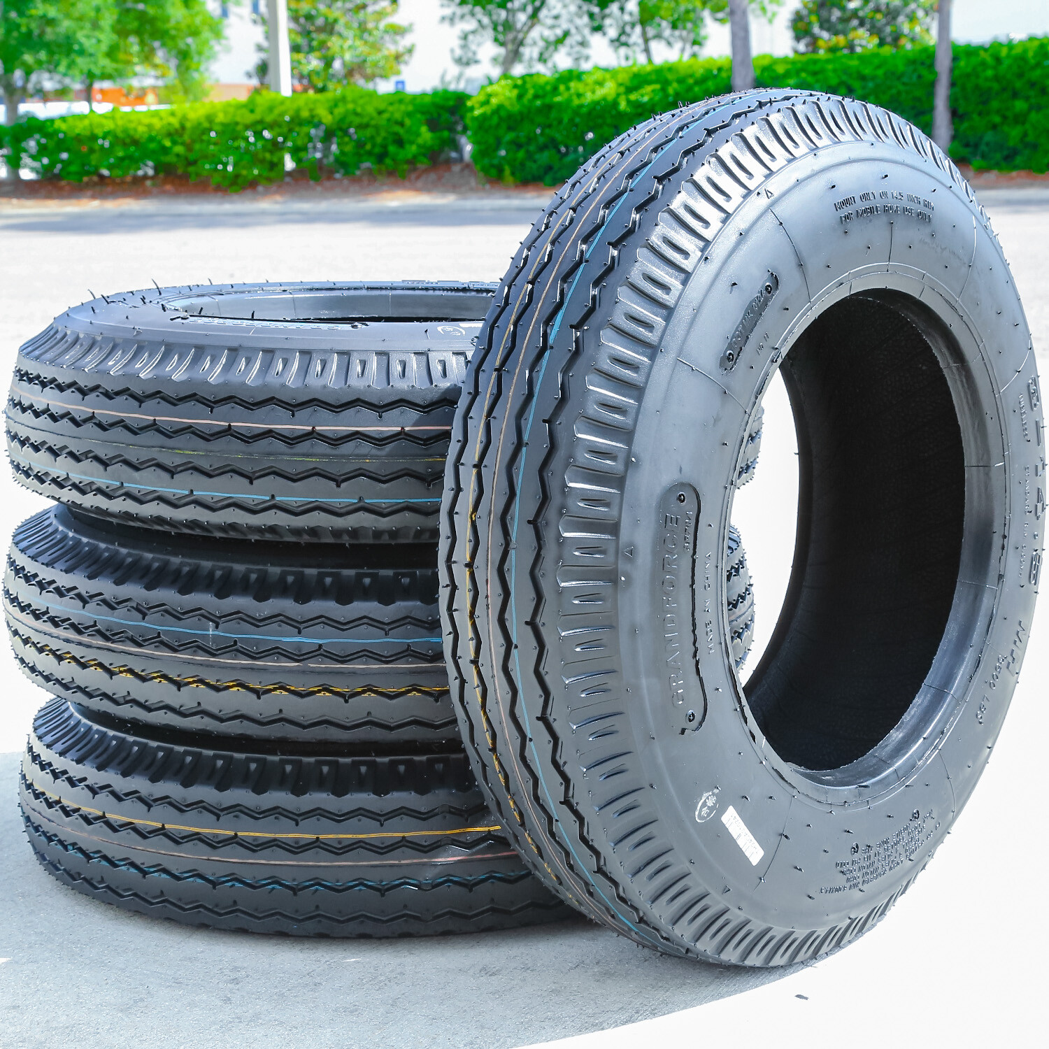 4 Tires ST 8-14.5 Grandforce GF704 Mobile Home Trailer Load G 14 Ply