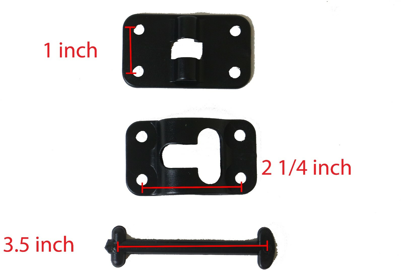Apex RV 3 1/2″ Door Catch Latch T-Style Holder RV, Camper, Trailer, Coach Black
