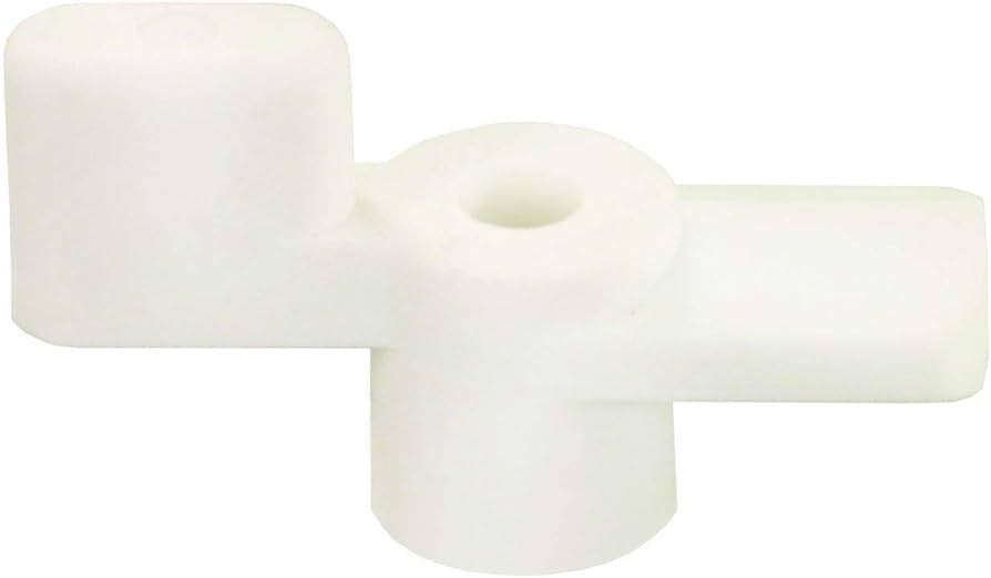 JR Products 11825 1/4″ H 180 Degree Pivoting Polar White Fold Down Door Holders