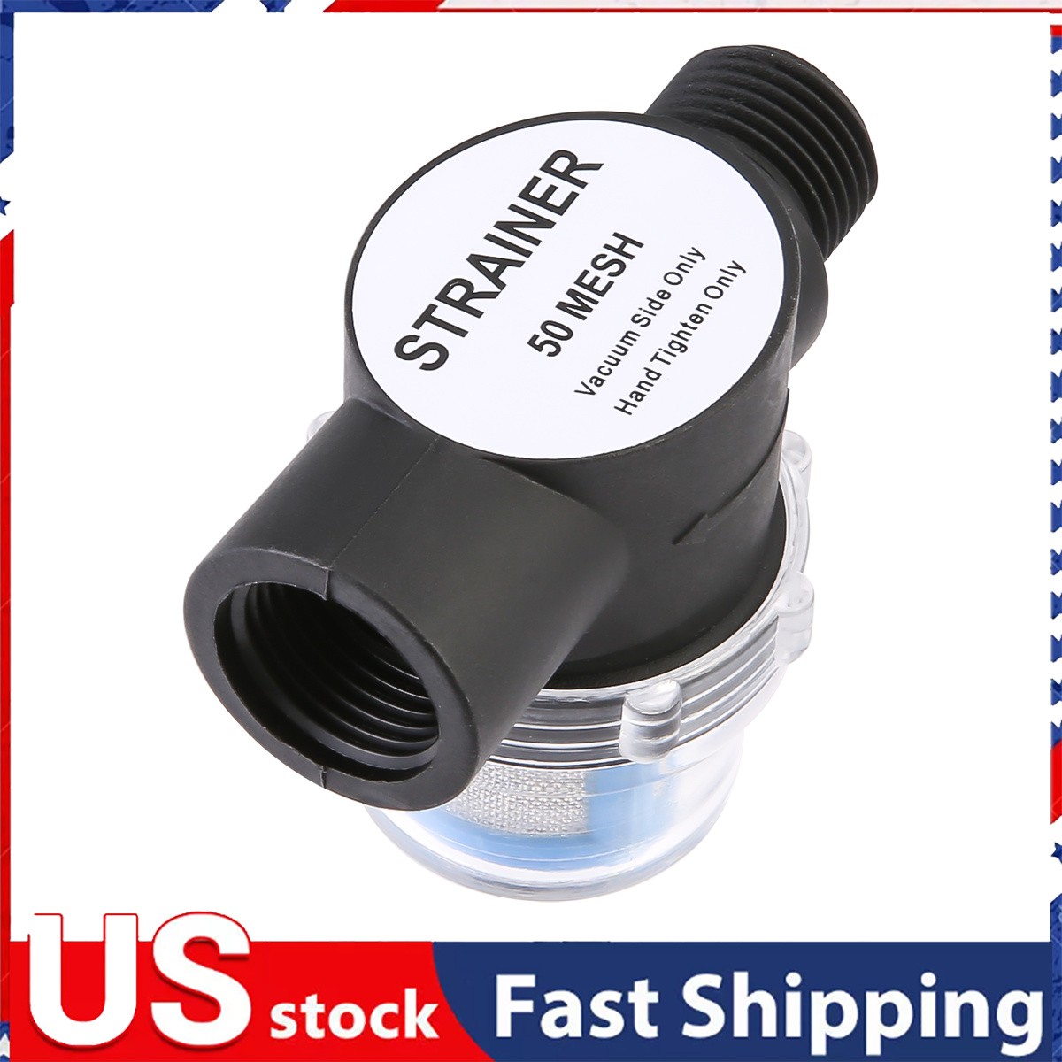 Strainer Filter 1/2 Inch Water Pump Strainer RV Camper Water Pump Strainer