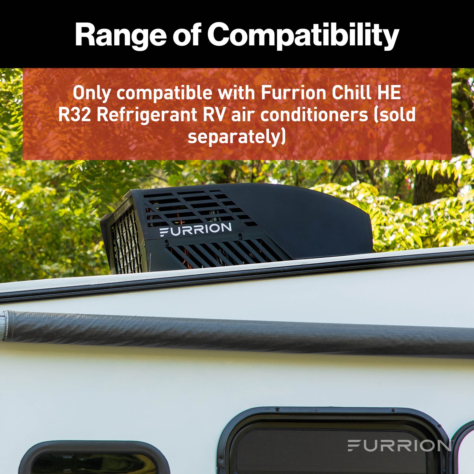 Furrion Chill Single-Zone Basic Backlit LED Wall Thermostat – Black, 2 Fan Speed