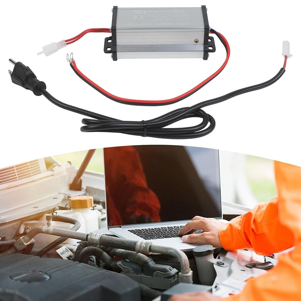 DC 12V /24V to AC 110V Adapter Air Heater Power Converter for RV, Workshops…