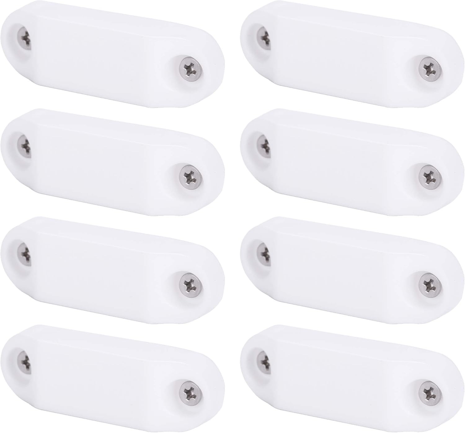 (4 Pairs) Magnetic Baggage Door Catch and Holder Kit – White RV Storage