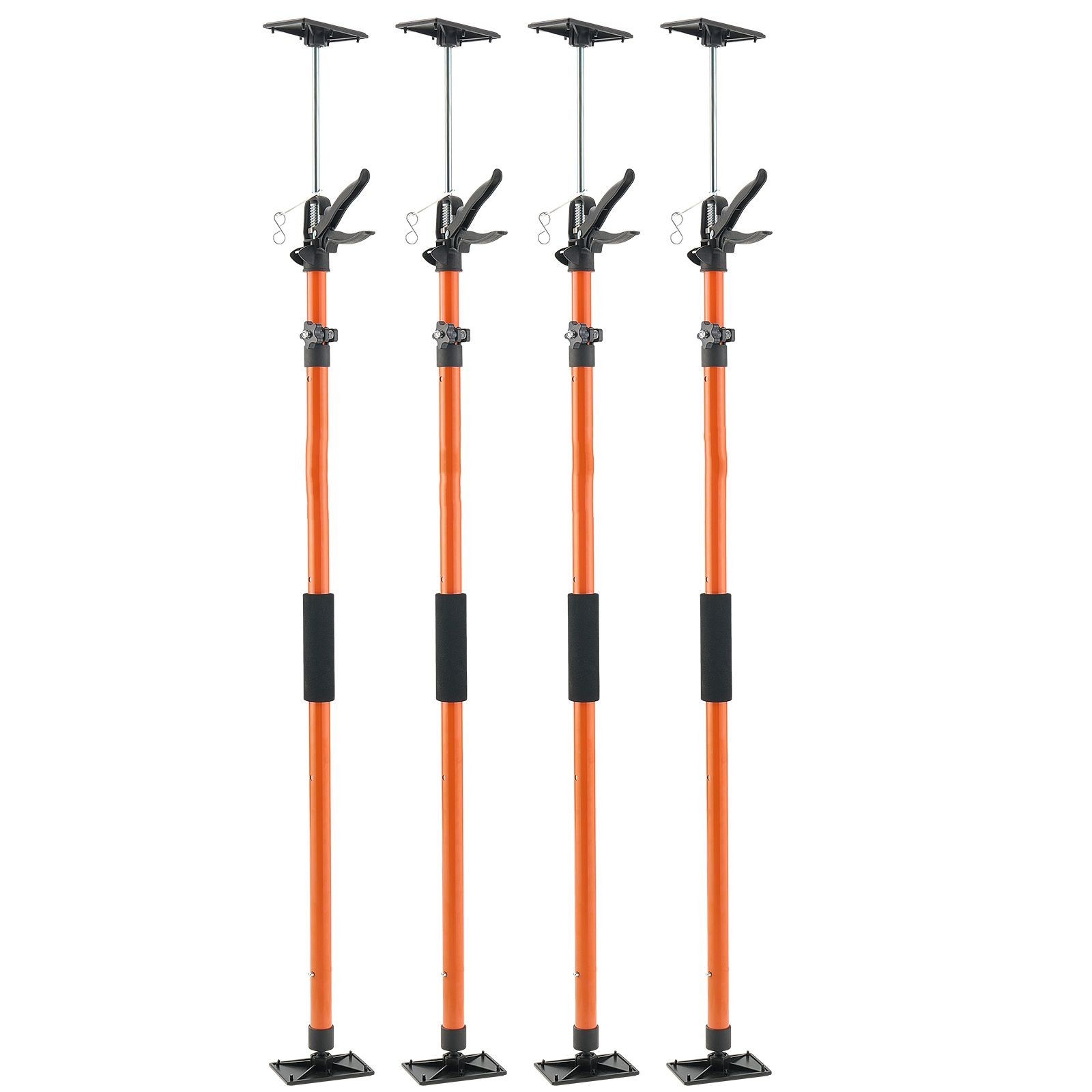 4-Pack Telescopic Cabinet Support Poles 45.7-114.2in, 154lb Capacity