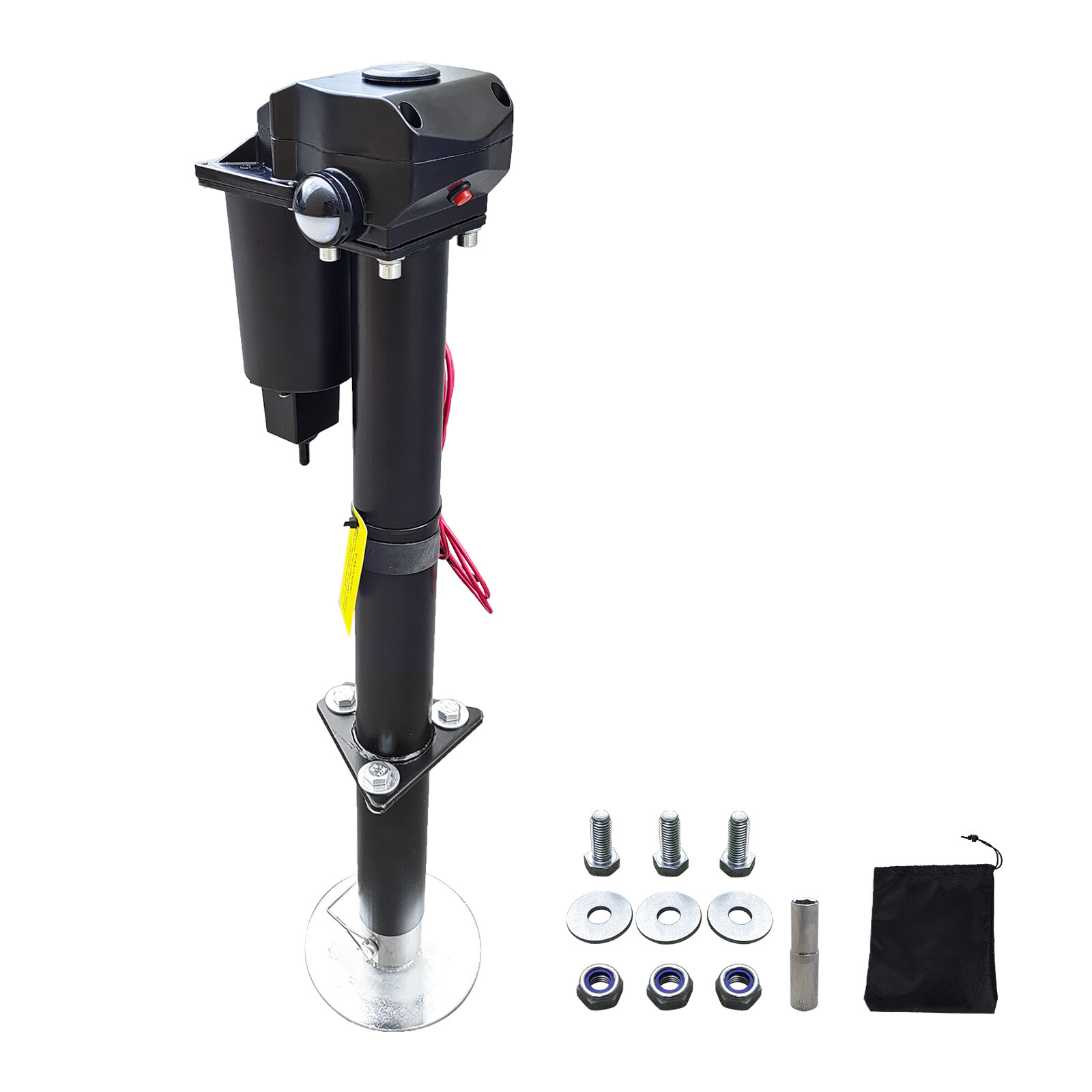 3500lbs Power Tongue Jack A-Frame Electric Trailer Jack for Camper RV Travel