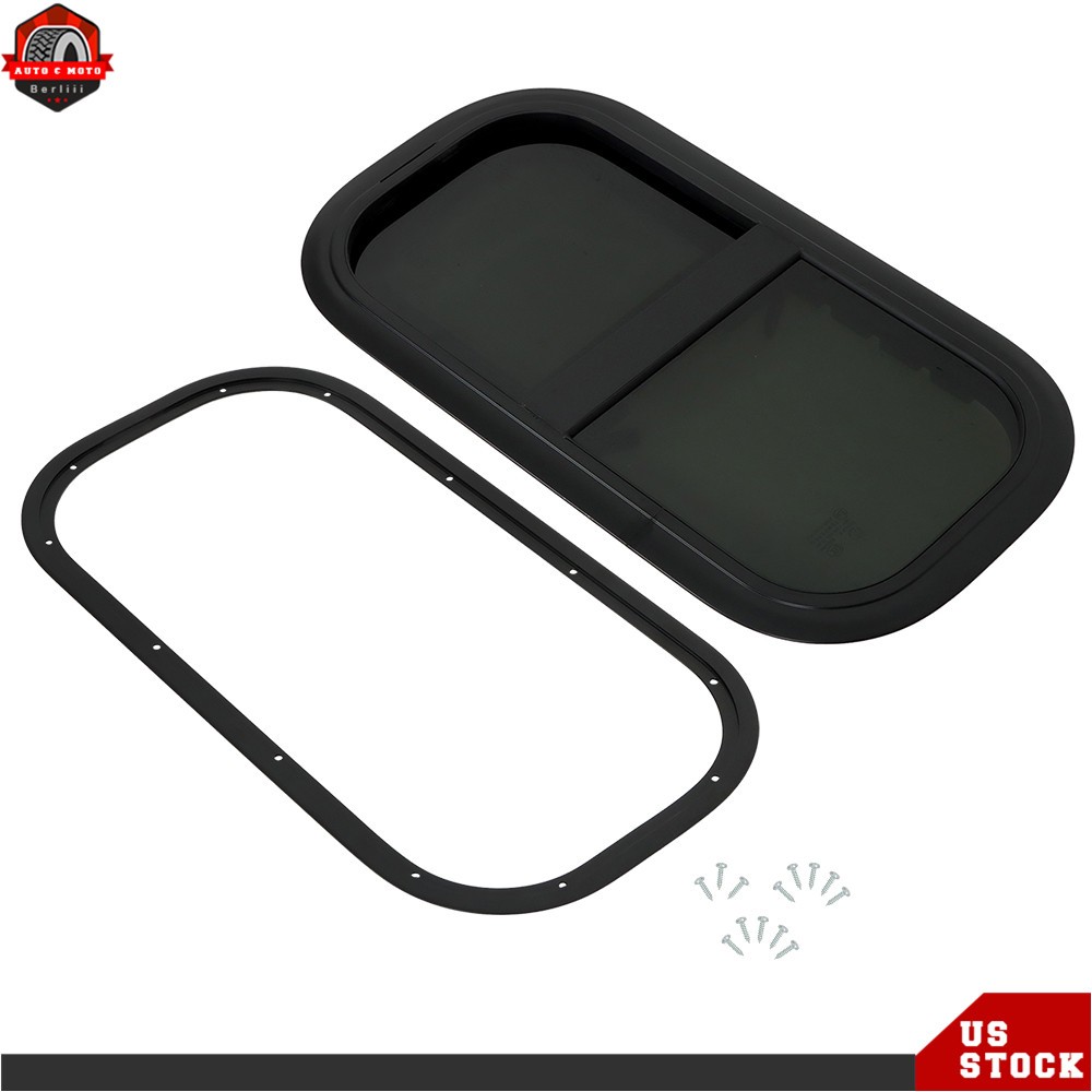 12-14-15-18″ W×22-24-16-30″ H Vertical Slider RV Window Cargo Trailer W/ Screen
