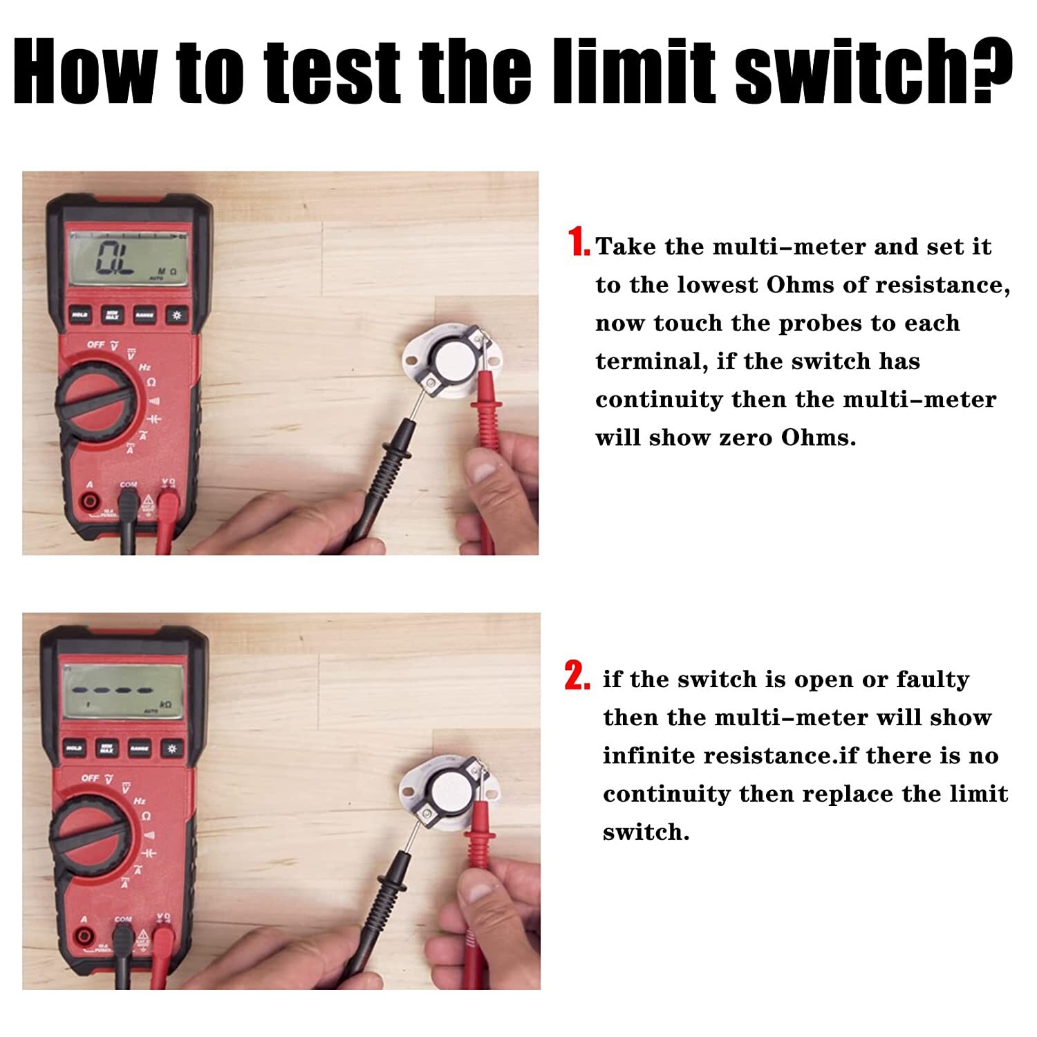 31091 High Temp Limit Switch 190 for Atwood/HydroFlame/Dometic RV Furnace Heater