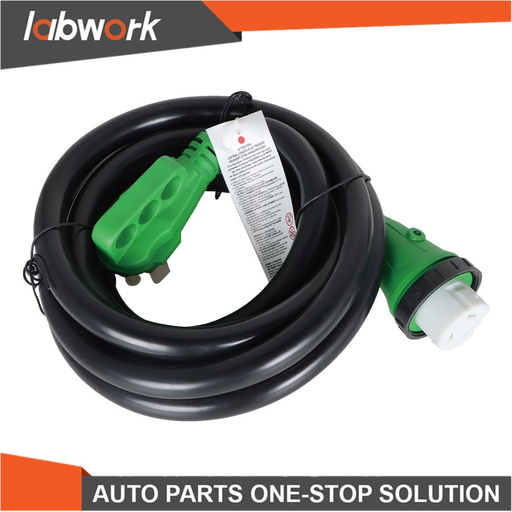 Labwork 15FT 50Amp RV Power Extension Cord With LED and Twist Lock NEMA 14-50P
