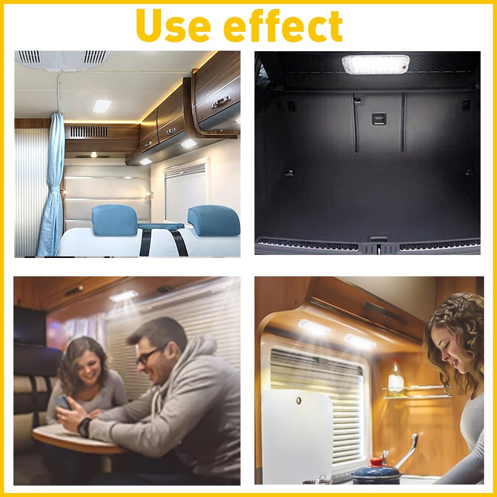 12V Led RV Ceiling Dome Light Interior RV for Lighting Trailer Camper 2 set USA