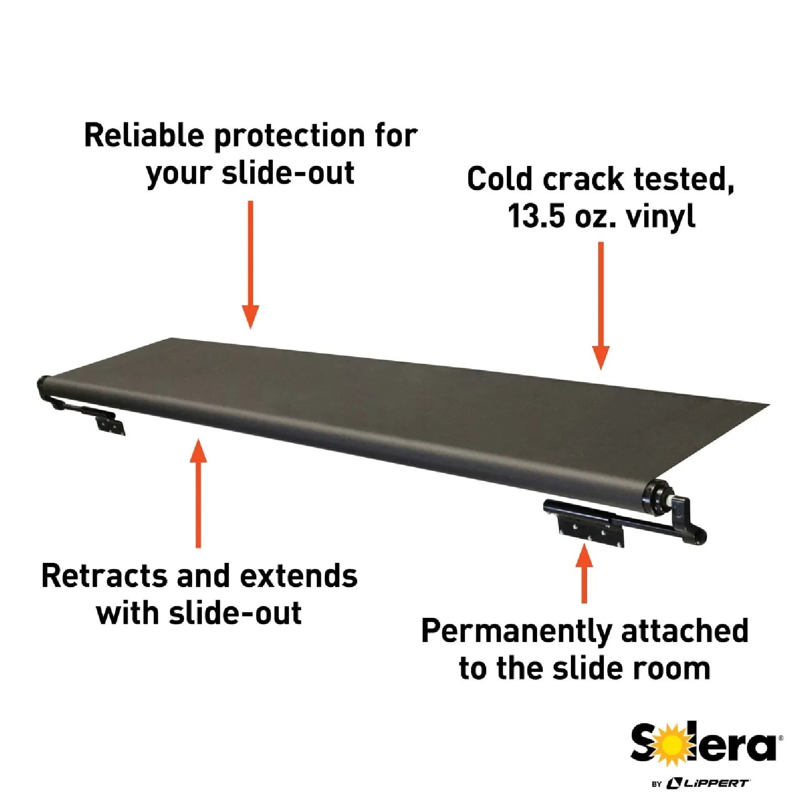 LIPPERT Solera 5000 Series 6’6″ Slide Topper Awning for RV