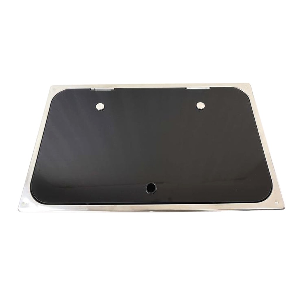 2-Burner RV Cooktop Stove Boat Caravan Camper Cooktop Stove w/Tempered Glass Lid