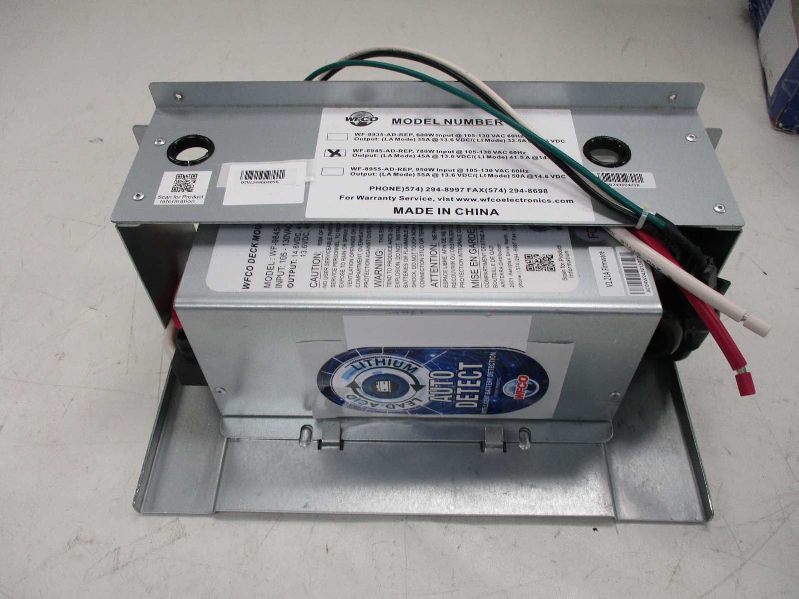 WFCO 8900-AD REP SERIES CONVERTER REPLACEMENT 45 AMP WF-8945-AD-REP RV CAMPER