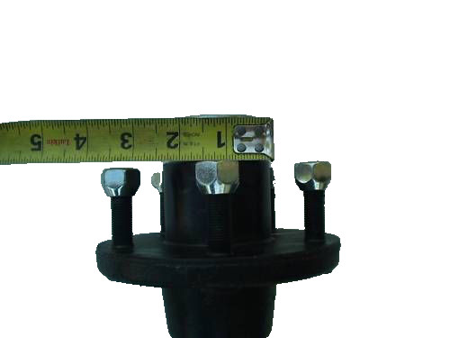 Complete 2000# Trailer Idler Axle 5 Lug 76″ Hub Face Boat Trailer Camper