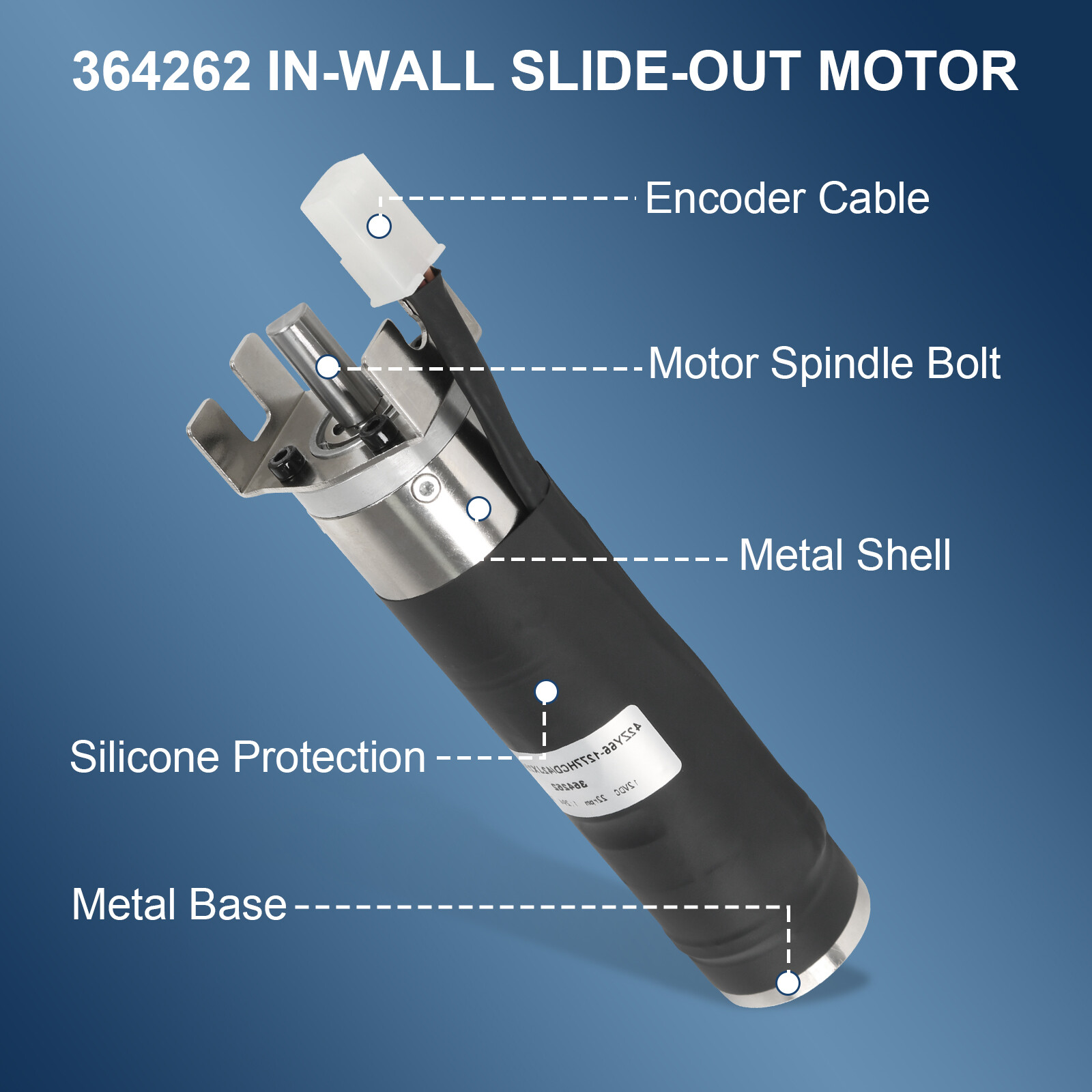 Replacement 42mm Mid Torque In Wall Slide Out Motor For Lippert 364262 20561