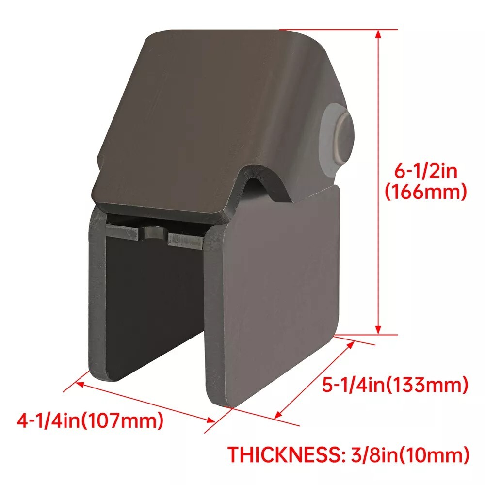 2 X Heavy Duty Steel Dump Truck Trailer Hinges Work On Any 2″ Rectangular Tube