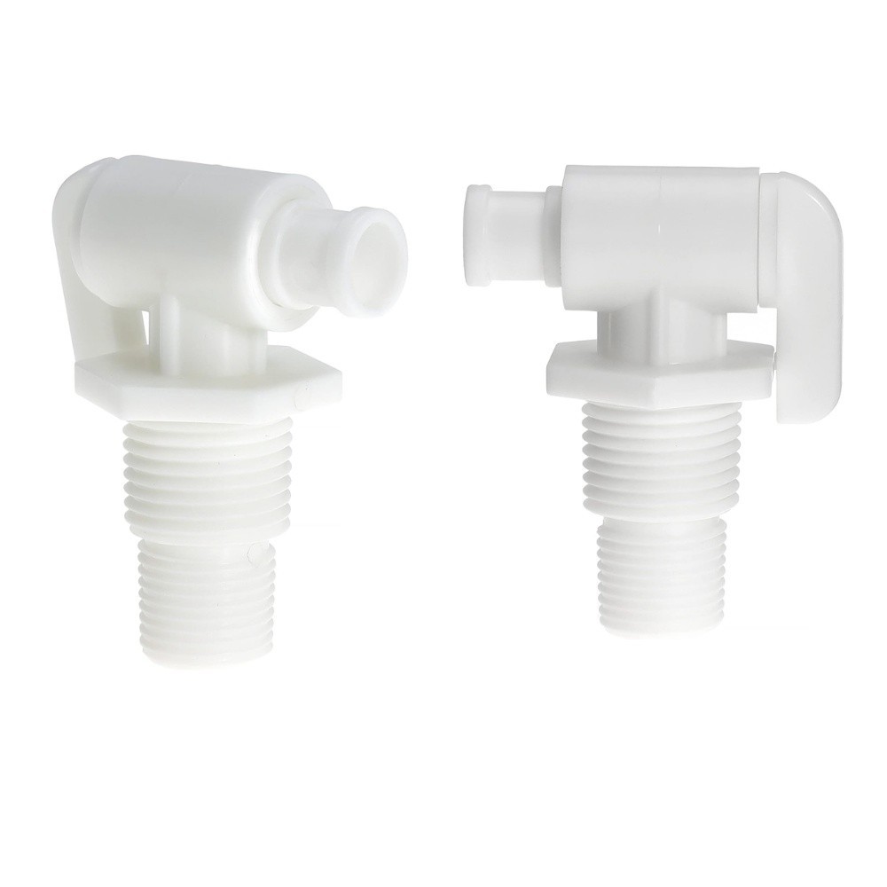 RV Water Tank Drain Valve – 3/8″ & 1/2″ NPT Dual Thread Replacement,Fits Trailer