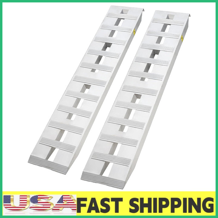 6000lbs 60/72/84/94 IN Universal Aluminum Loading Ramps for ATV,Lawn Mower 2pcs