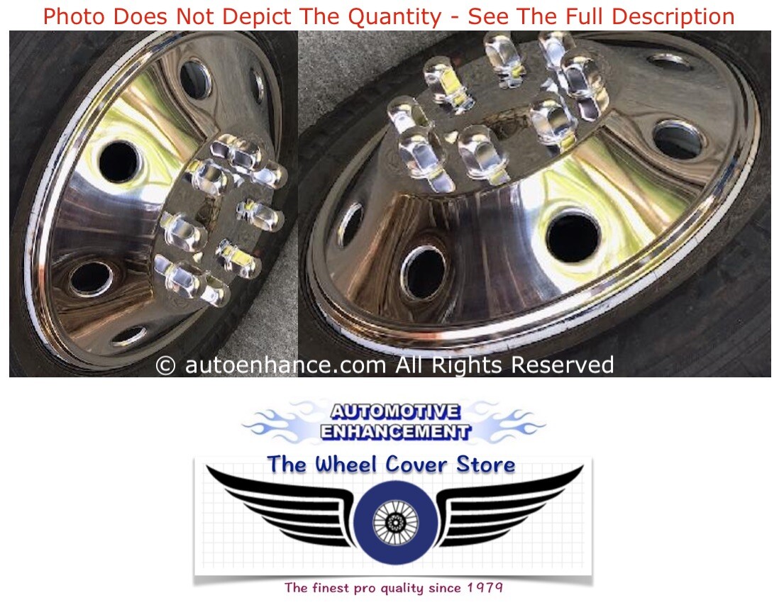 16″ SHASTA RV MOTORHOME CLASS C STAINLESS SNAP ON WHEEL RIM HUBCAP COVER ONE ©