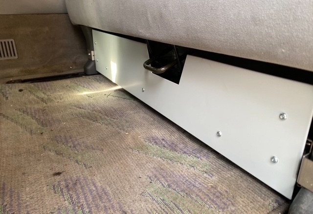 Mazda Bongo AFT over head storage units and under seat Drawer – Light Grey