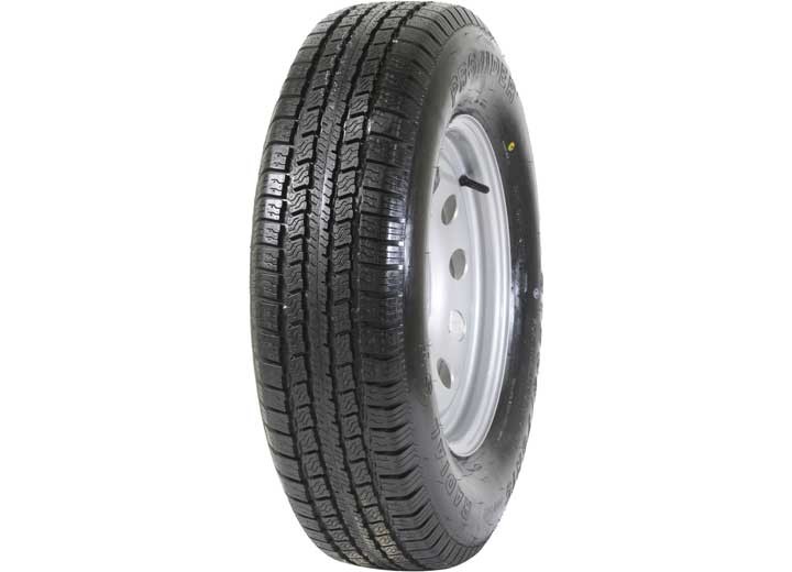 Taskmaster ST205/75R15 6 Ply Provider Trailer Tire 15×5 5×4.5 Silver Mod Wheel