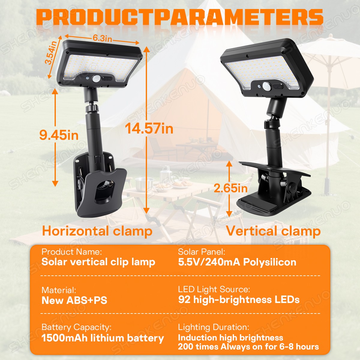IR Remote Solar Light Waterproof RV Exterior Awning Lights, RV Outdoor Lights US