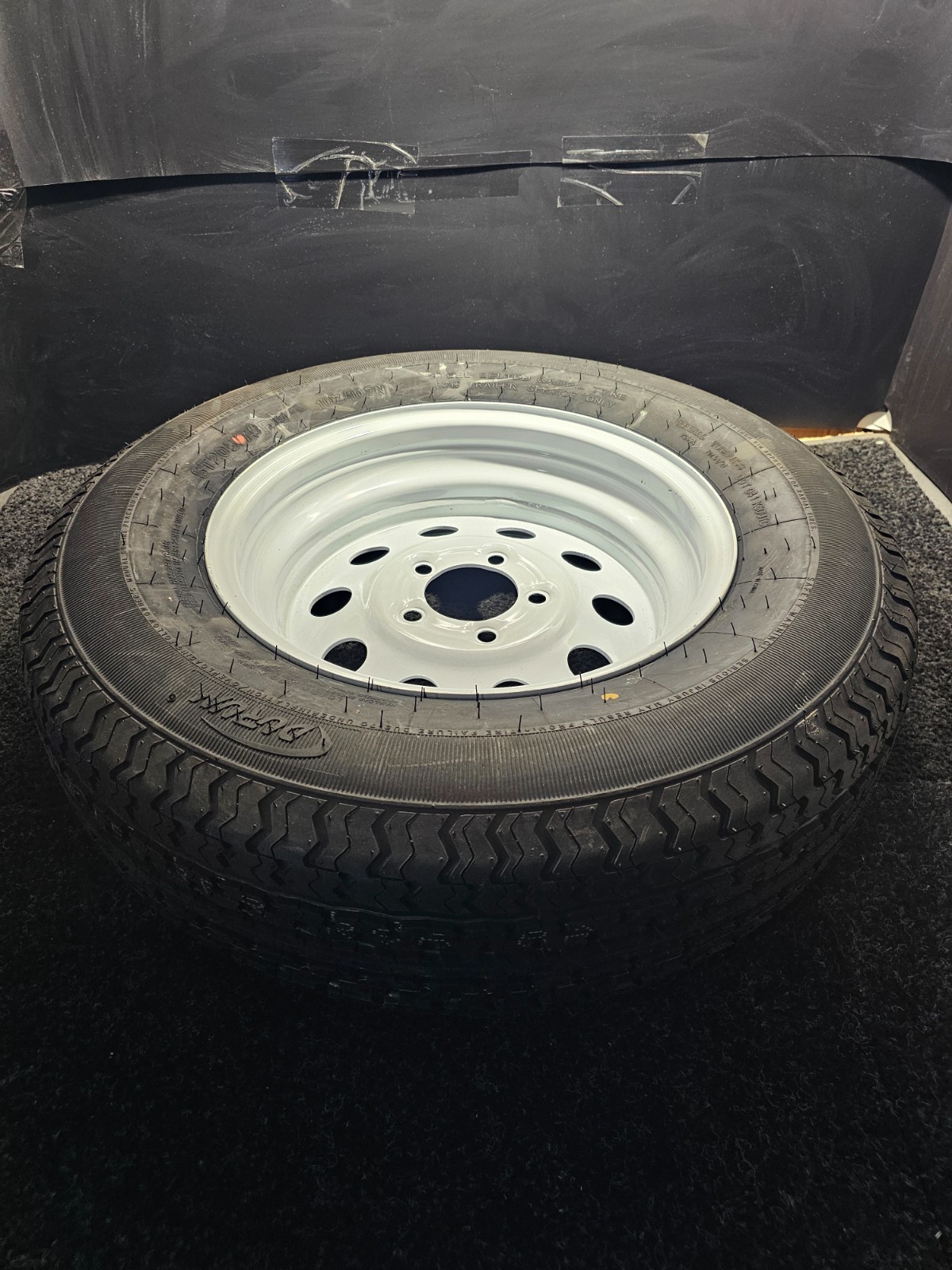 (QTY 1) Durun STC1 ST 205/75R15 Trailer Tubeless Tire & Wheel 8PR K5S06 107/102N