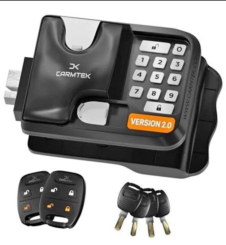 RV Keyless Entry Lock 10 Digits V2.0 w/ Fobs & Keys – Fits 3.75″ x 2.75″ Locks