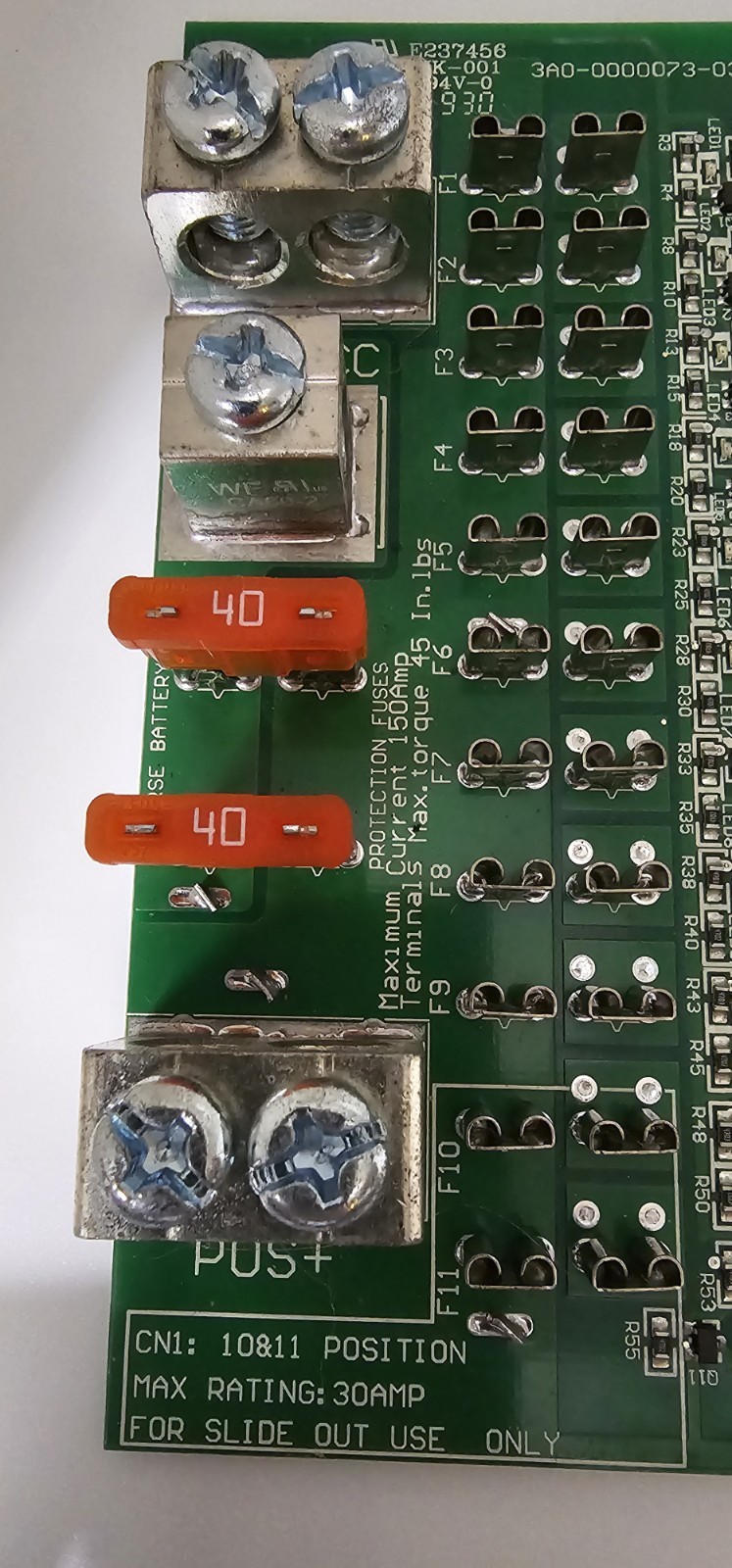 WFCO Distribution Panel Fuse Board With Led Short Circuit Indicator Lights-NWOB