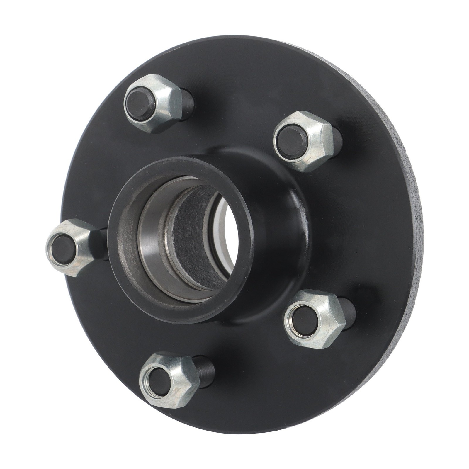 w/ Brake Flange #84 Spindle 5 on 4.5′ Trailer Hub Kit 8.25’×2′ Round