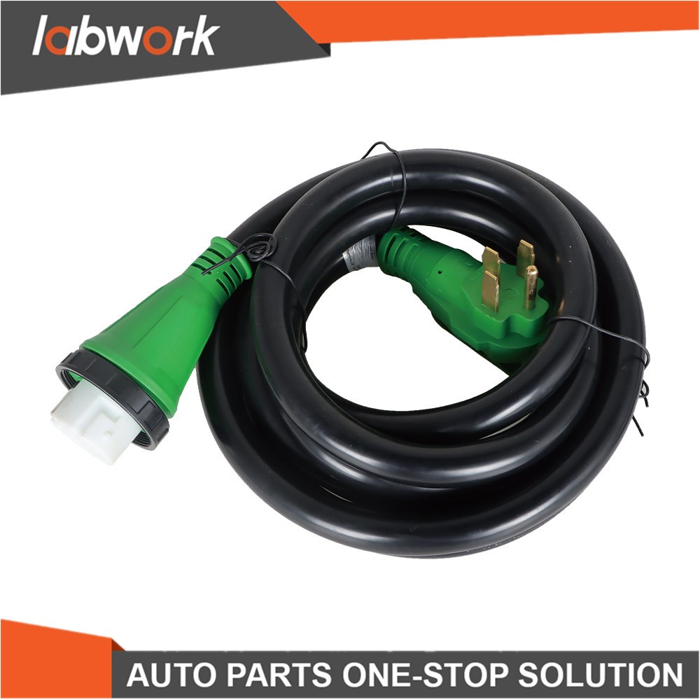 Labwork 15FT 50Amp RV Power Extension Cord With LED and Twist Lock NEMA 14-50P