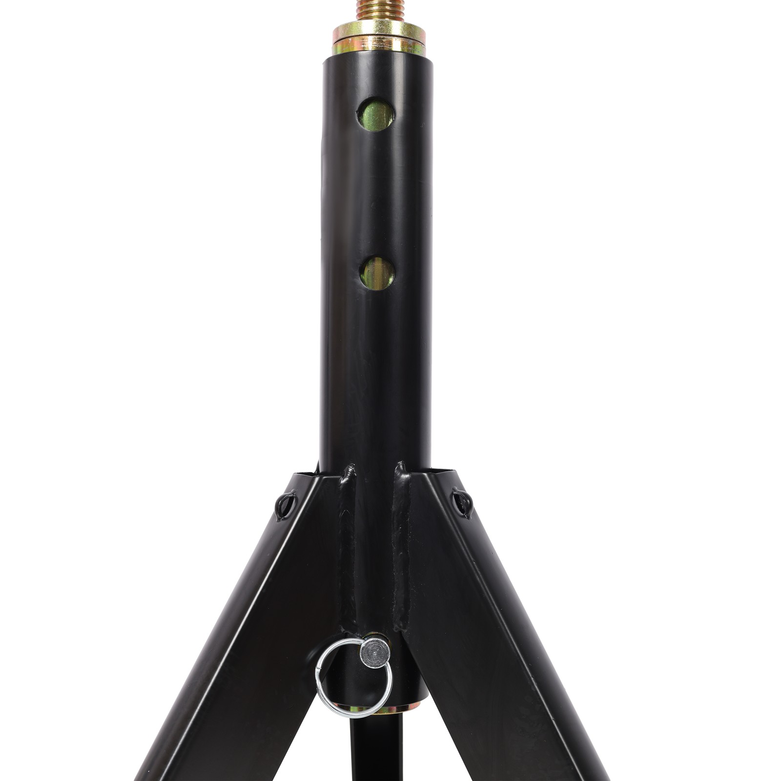 RV adjustable telescopic stabilizer jack bracket