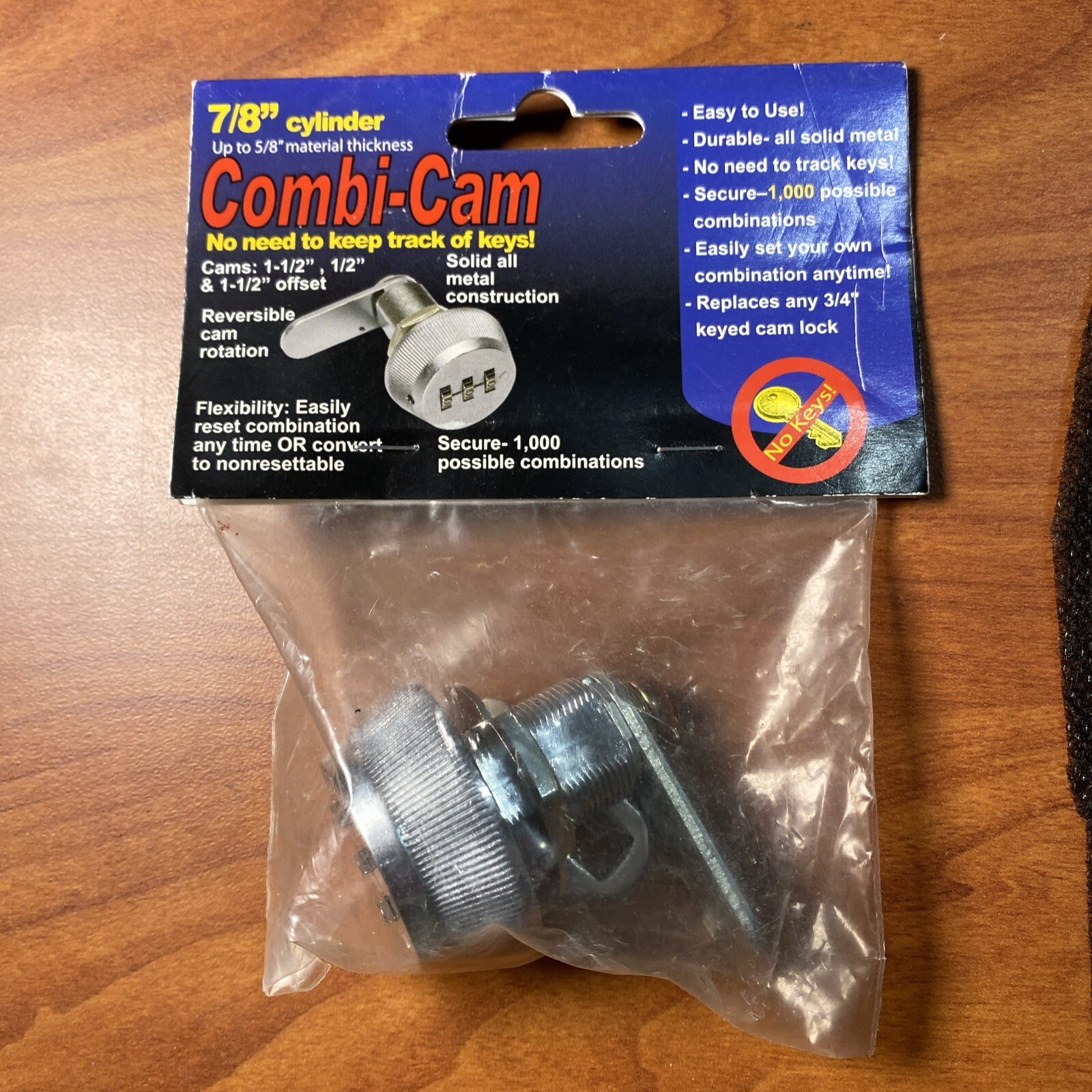 NEW IN PACKAGE – FRANK MARTIN 7/8′ COMBI-CAM LOCK- CHRO – 7850R-M
