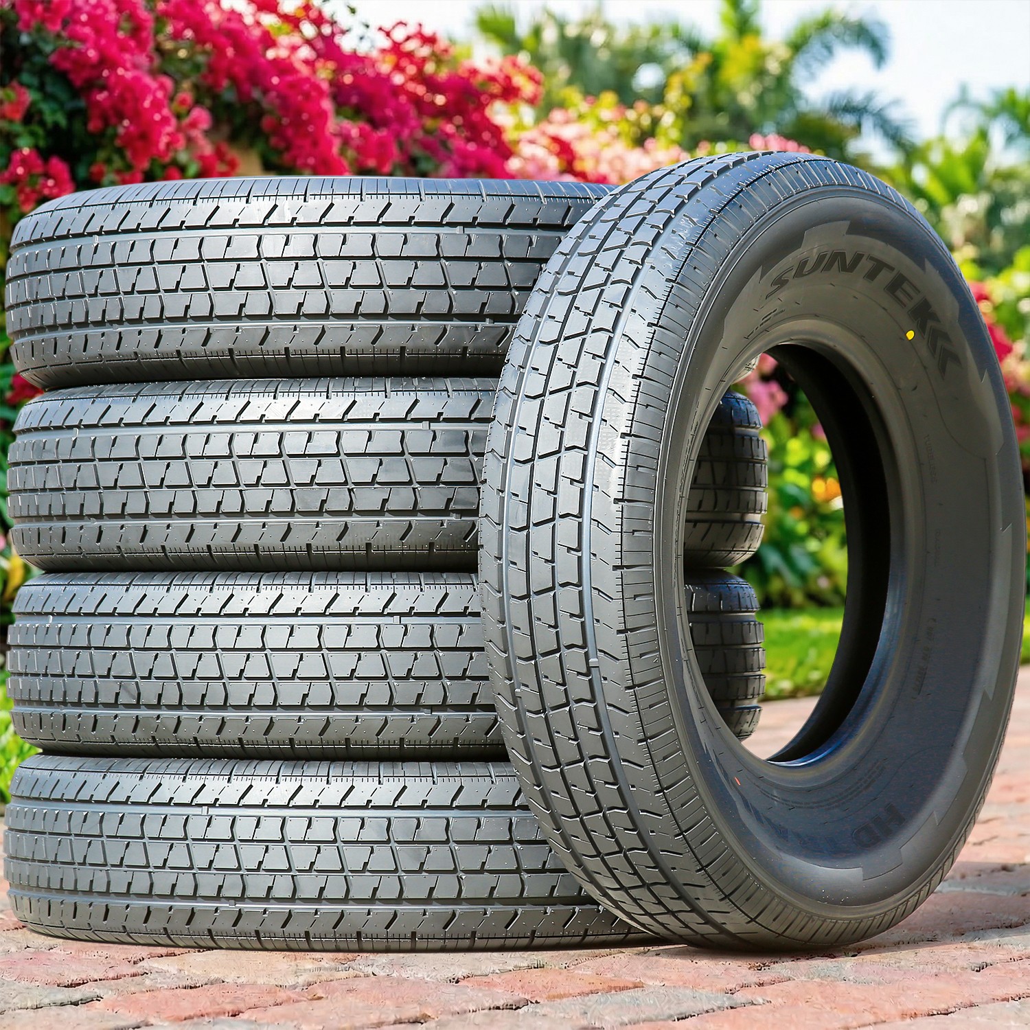 5 Tires Suntek HD Trail 2 Semi-Steel ST 235/80R16 Load F 12 Ply Trailer