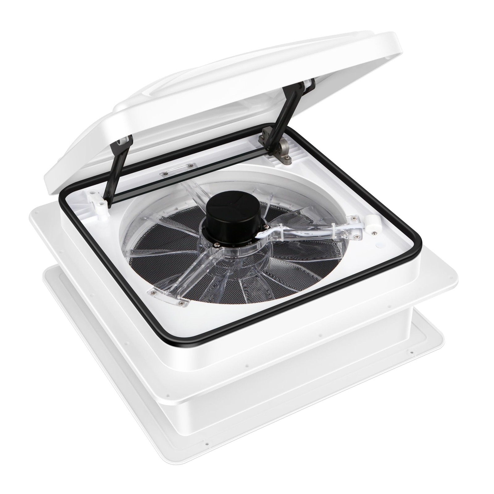 Starvent 6-Speed Reversible Ceiling Roof Vent Fan for RV White