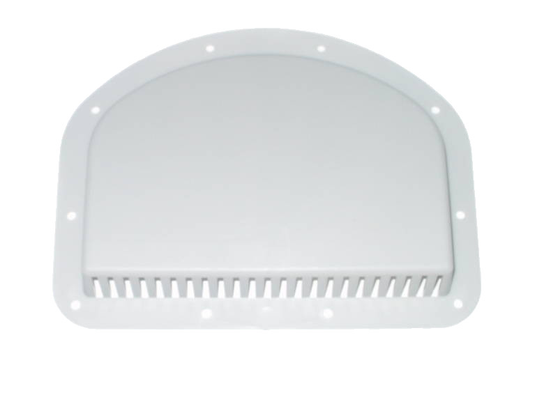 Side Wall Forced Air Vent Cowl Exterior Motorcycle Trailer Camper RV White