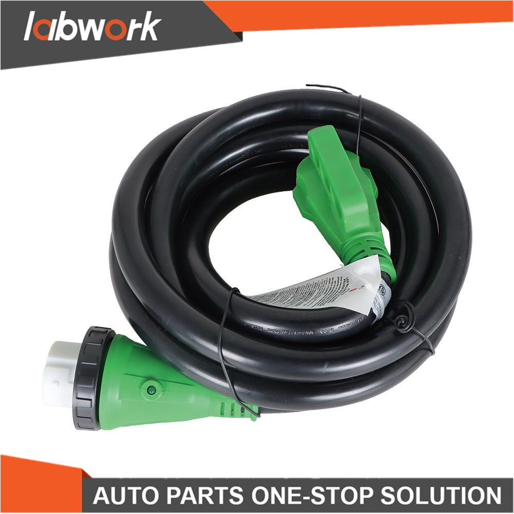 Labwork 15FT 50Amp RV Power Extension Cord With LED and Twist Lock NEMA 14-50P
