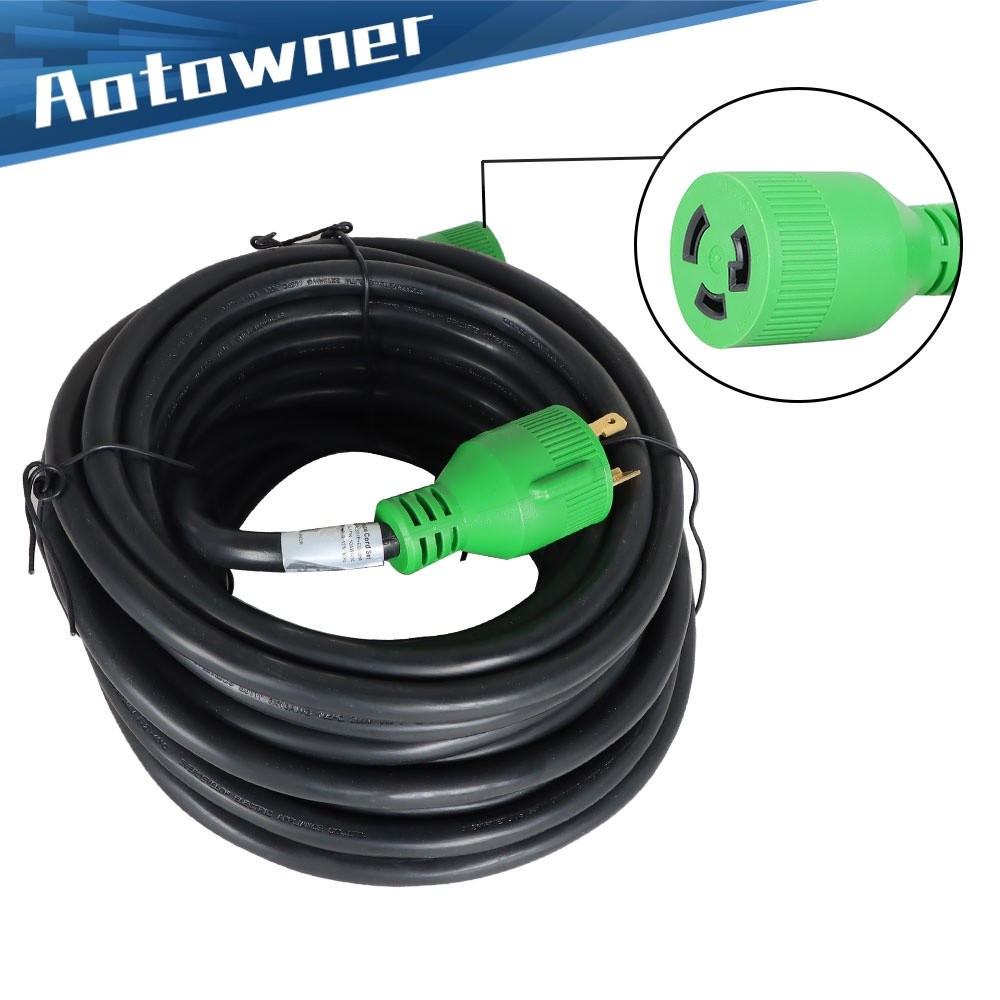 RVMATE 3 Prong 30 Amp 50 Feet Generator Extension Cord NEMA L5-30P/L5-30R 125V