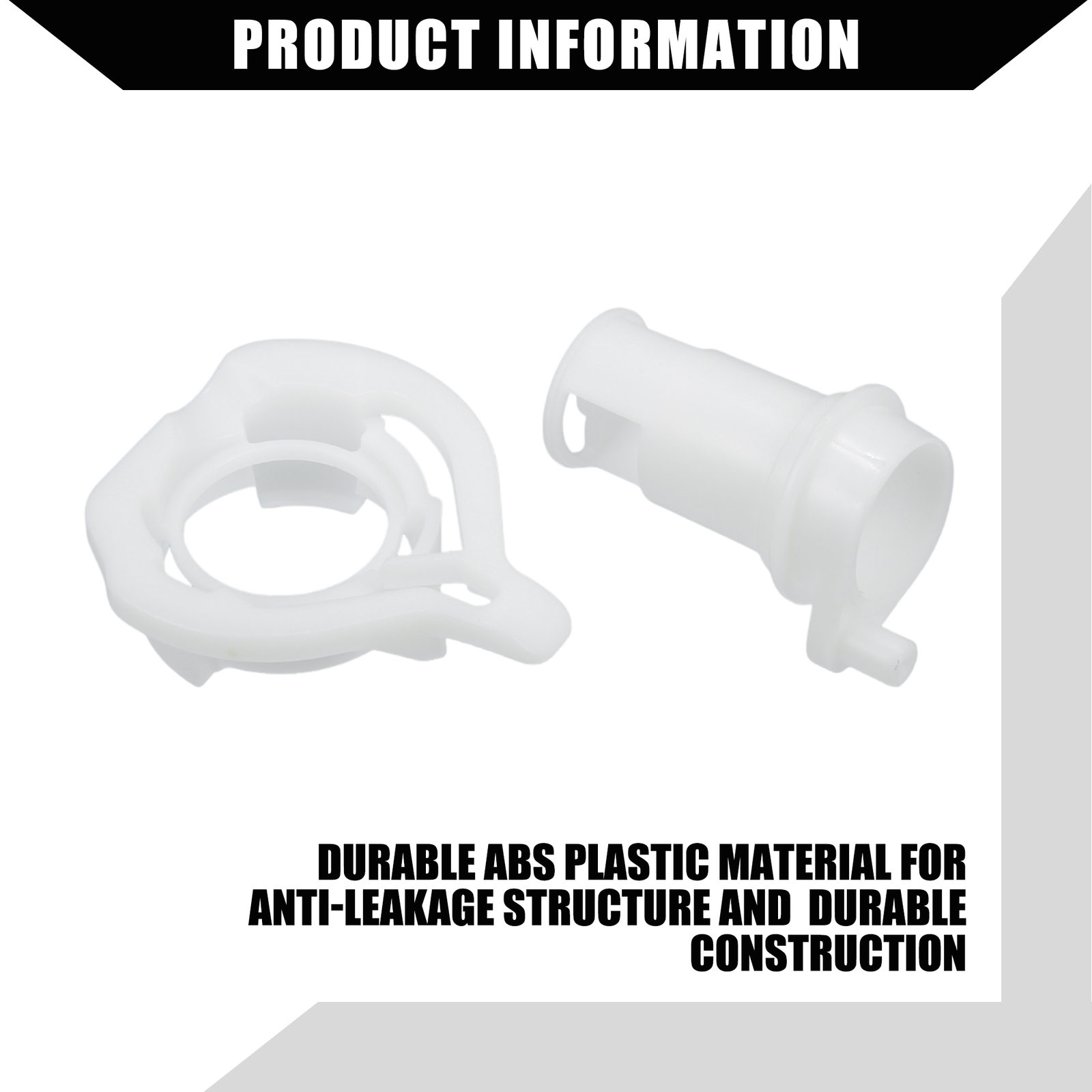 Pack(1) Toilet Water Assembly Valve Kit for Thetford RV Durable Plastic Black