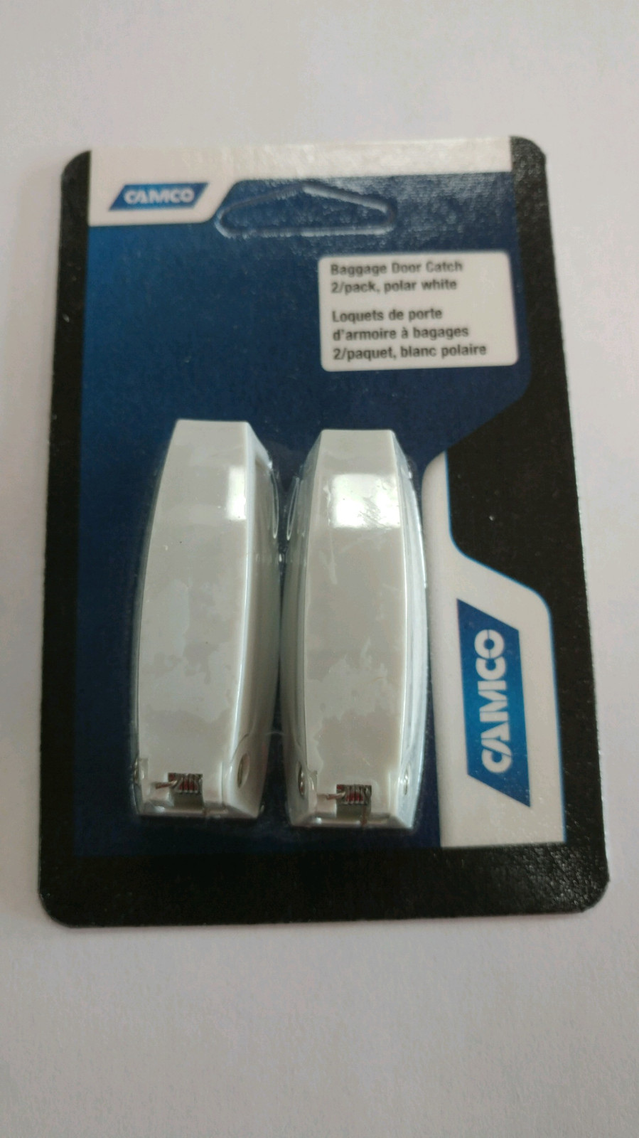 CAMCO 44173 RV CAMPER MOTORHOME BAGGAGE DOOR CATCH WHITE STORAGE LATCH