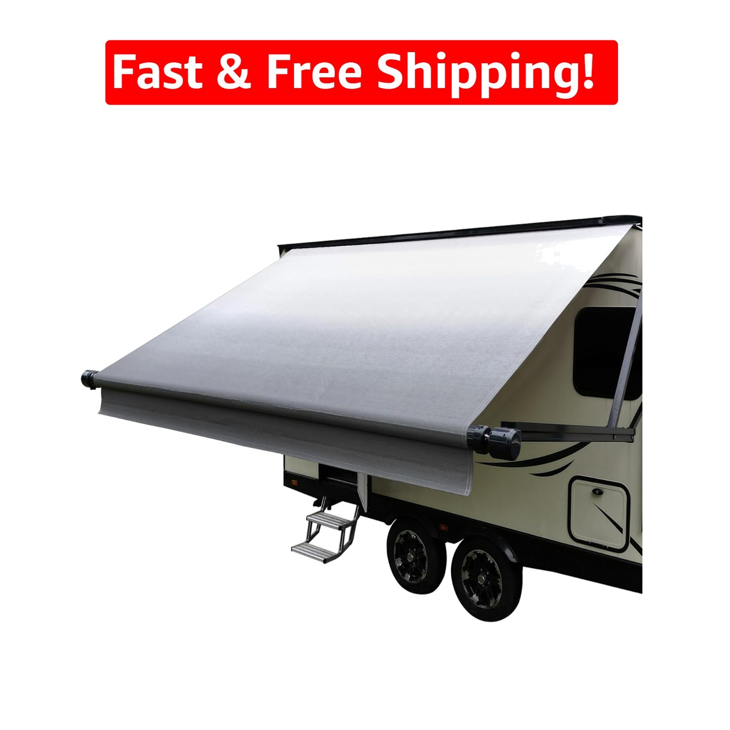 9’2″ Universal RV Awning Fabric – Heavy Duty Vinyl with UV Protection