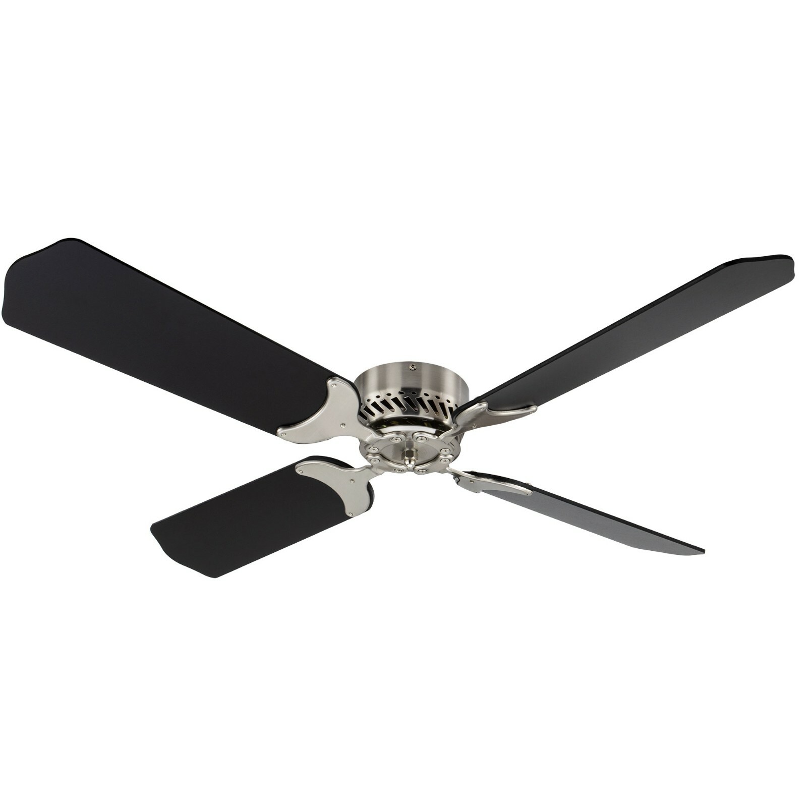 RV Ceiling Fan 12V 42″ Brushed Nickel Finish 4 Blade with Wall Switch
