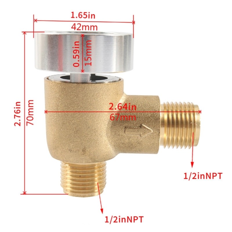 Brass Vacuum Breaker Check Valves for Leak Prevention Motorhomes Water Systems