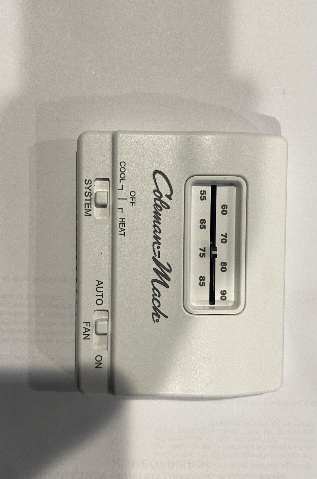 Coleman Thermostat RVP T-STAT WALL 24V 7330B3441 AR7812