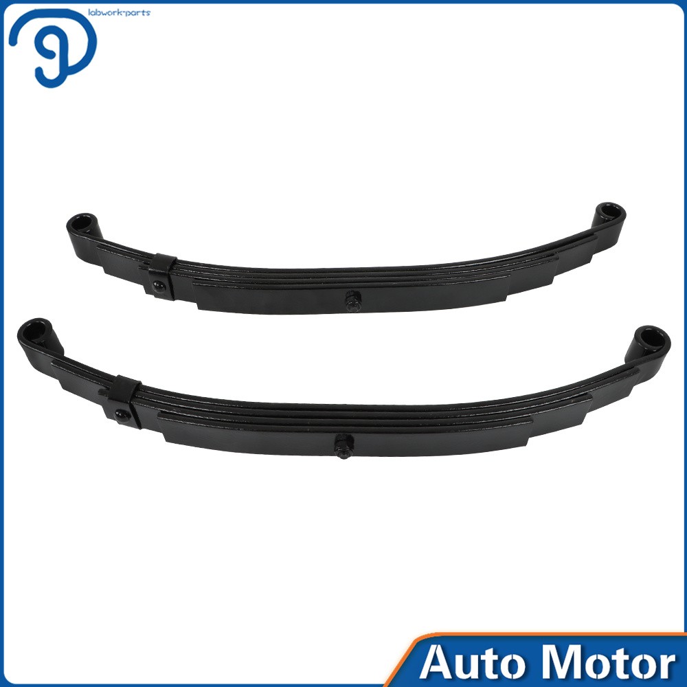2PCS Trailer Leaf Spring 4 Leaf Double Eye 2500lbs Cap Per For 5000lbs Axle