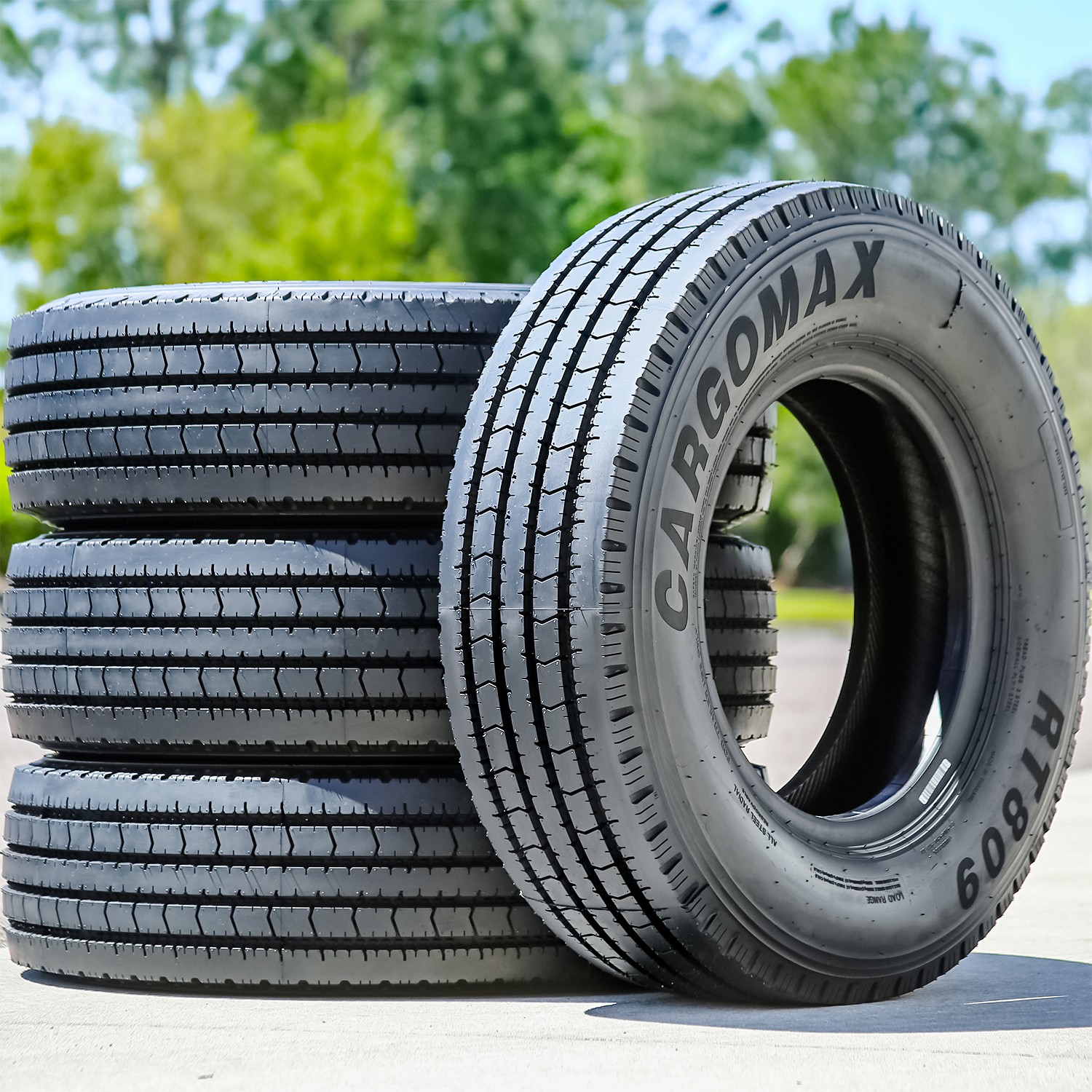 Tire Cargo Max RT809 All Steel ST 235/80R16 H 16 Ply (DT) Trailer