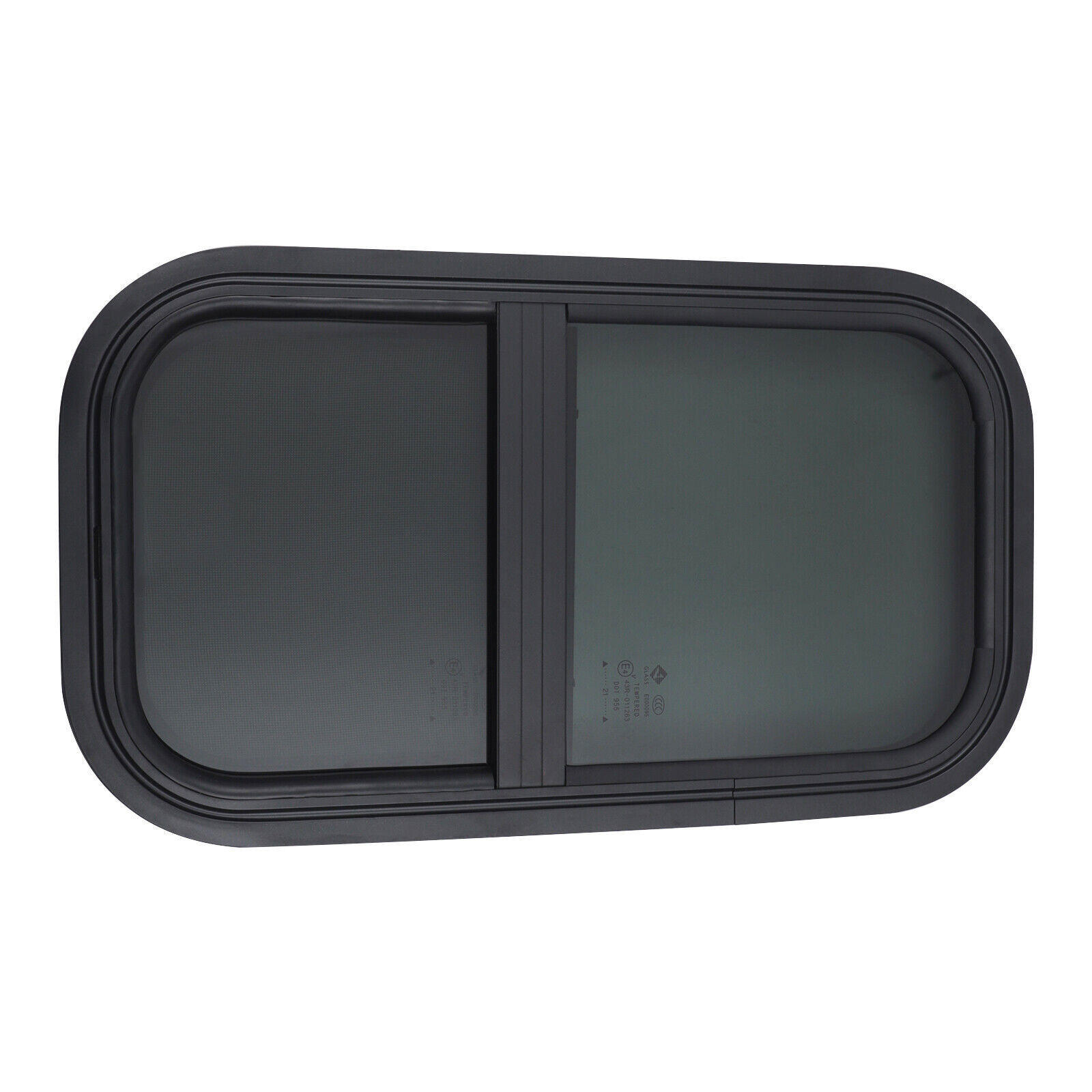RV Camper Window Teardrop Vertical Trailer Sliding Window 12”x22”+Accessories