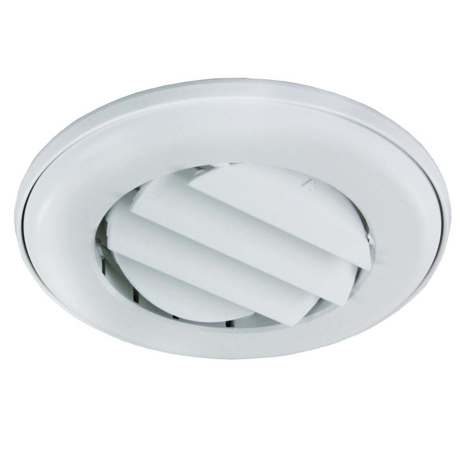 RV Camper JR Products ACG25DPW-A Polar White Snap-On Ceiling Vent .25″ Collar