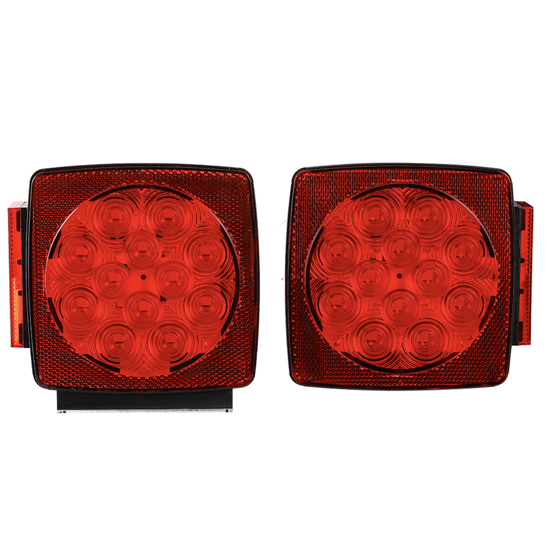 Pair Rear LED Submersible Trailer Tail Light Kit Boat Truck Waterproof Under 80″